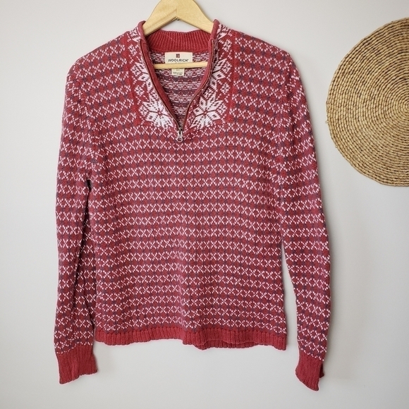Woolrich Ruby Half Zip Pullover Sweater size Small - Picture 3 of 14